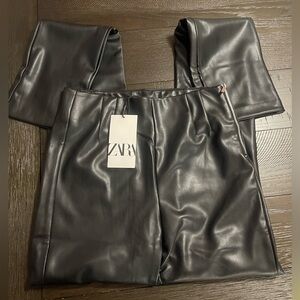 Zara extra long faux pants